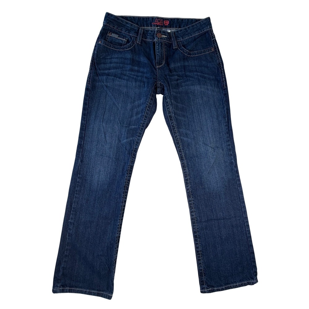 Cinch‎ Ada Jeans Womens Size 32 Straight Leg Dark Wash Blue MJ80252072
